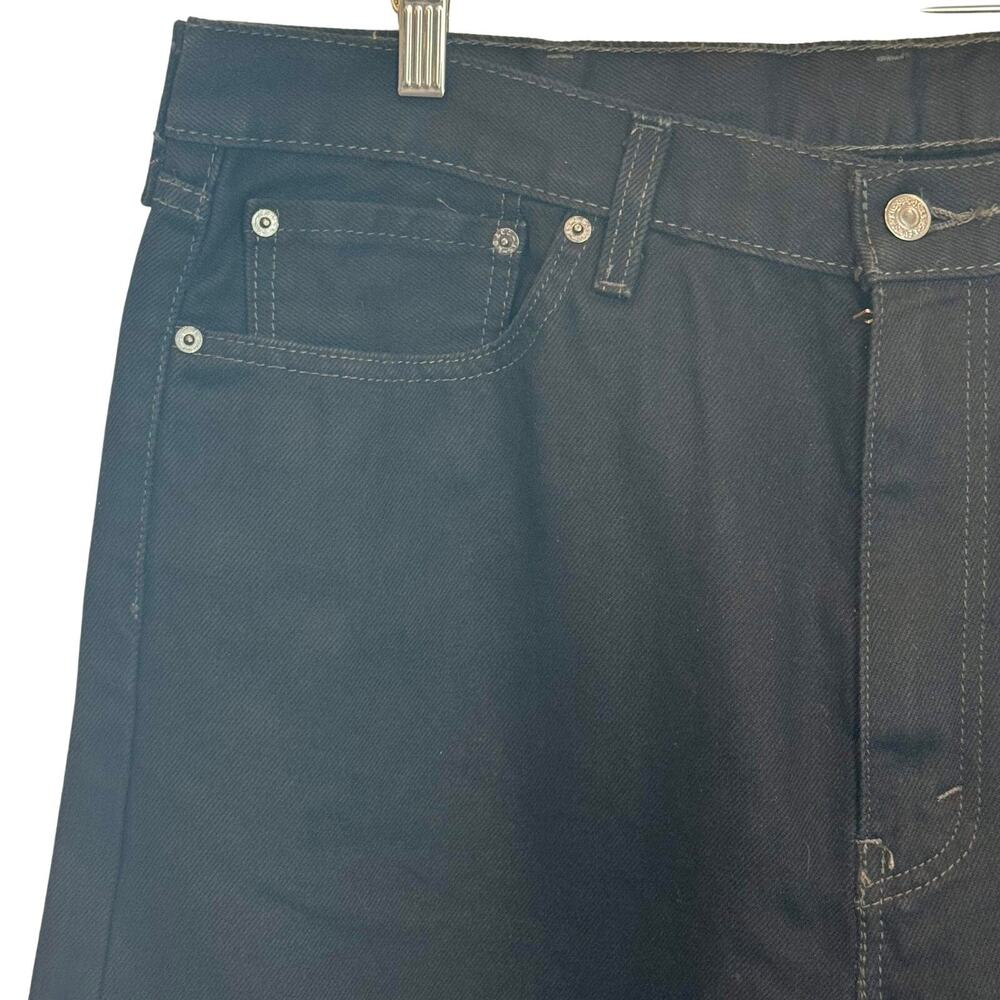 Levis 505 Jeans Mens 40x30 Black Dark Wash Regular Fit Straight Leg Denim NWT - Picture 6 of 16